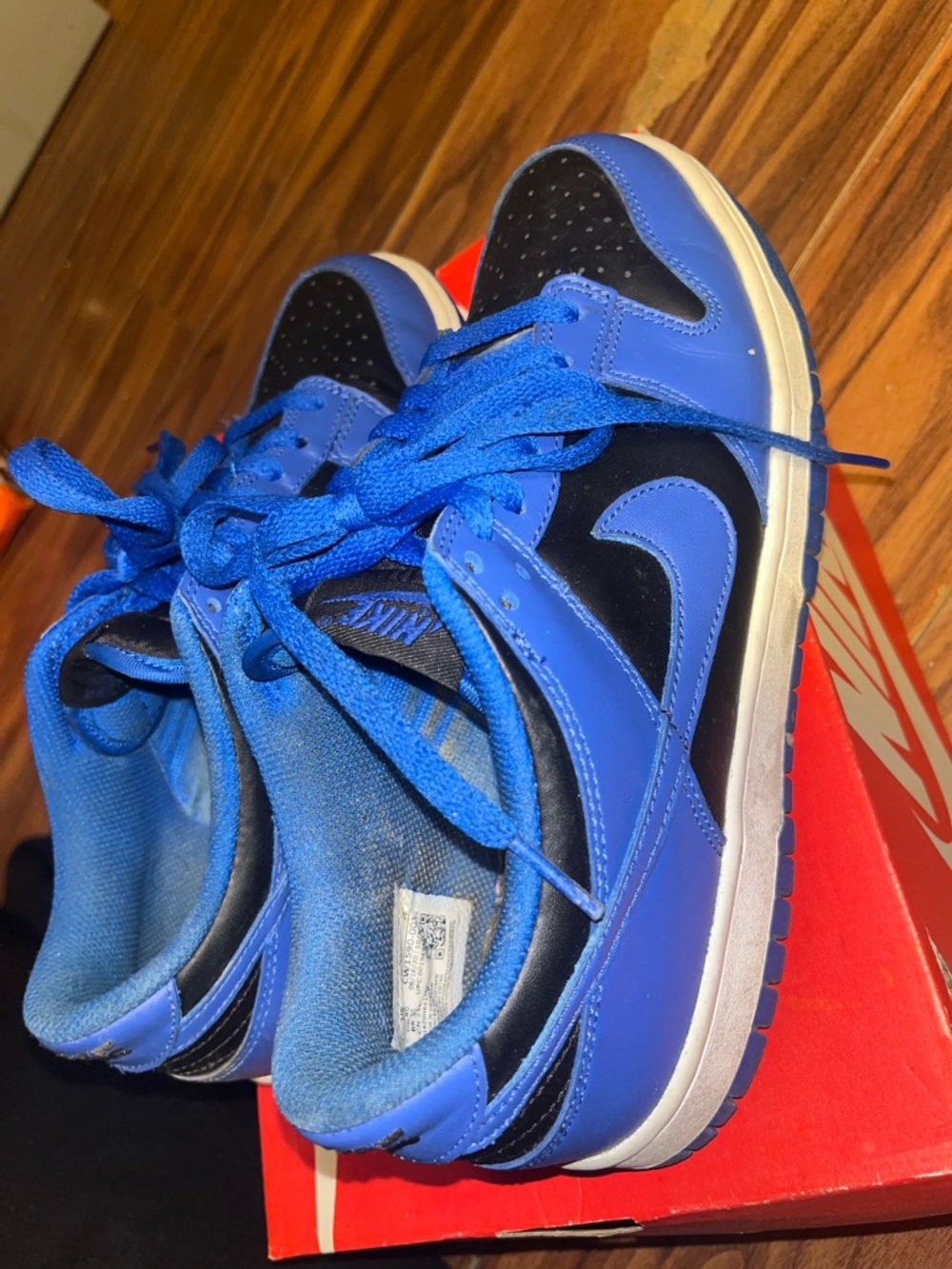 Nike Dunk Kids Royal Blue and Black Low-Top Sneakers
